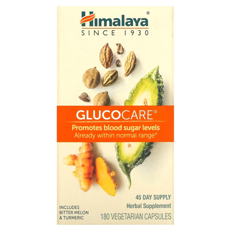 Himalaya, GlucoCare, 180 Vegetarian Capsules