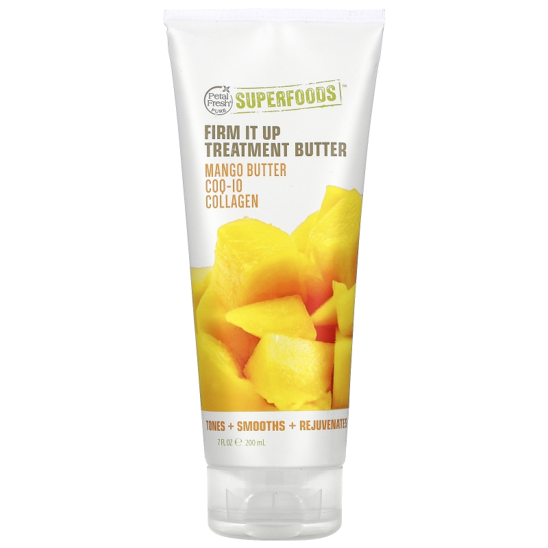 Petal Fresh, Pure, SuperFoods For Body, Firm It Up Firming Treatment Butter, Mango Butter, CoQ10 & Collagen, 7 fl oz (200 ml)