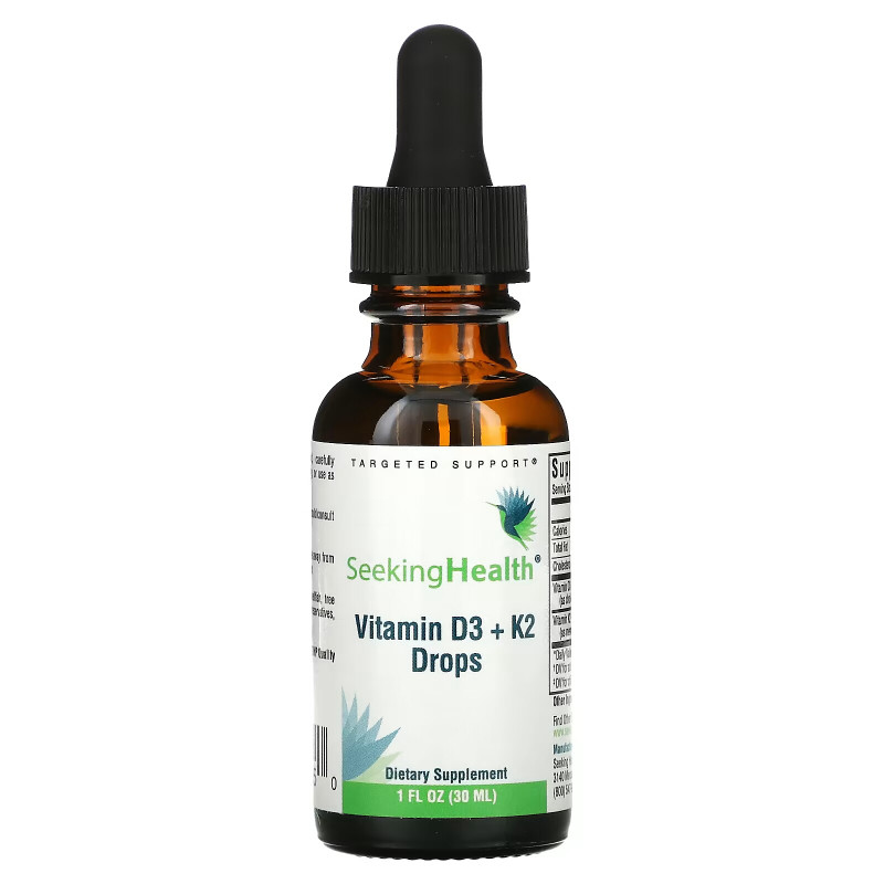 Seeking Health, Vitamin D3 + K2 Drops, 1 fl oz (30 ml)