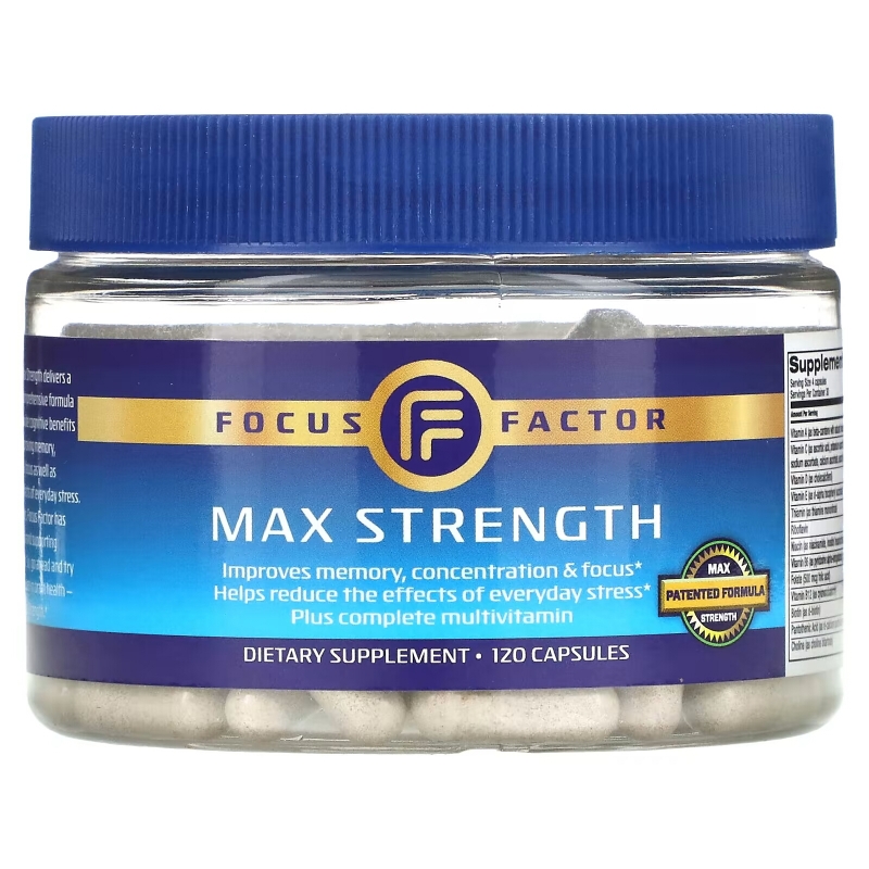 Focus Factor, Максимальная сила, 120 капсул