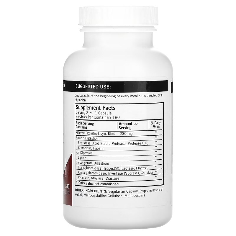 Kirkman Labs, Enzyme Complete DPP-IV With ISOGEST, 180 Capsules