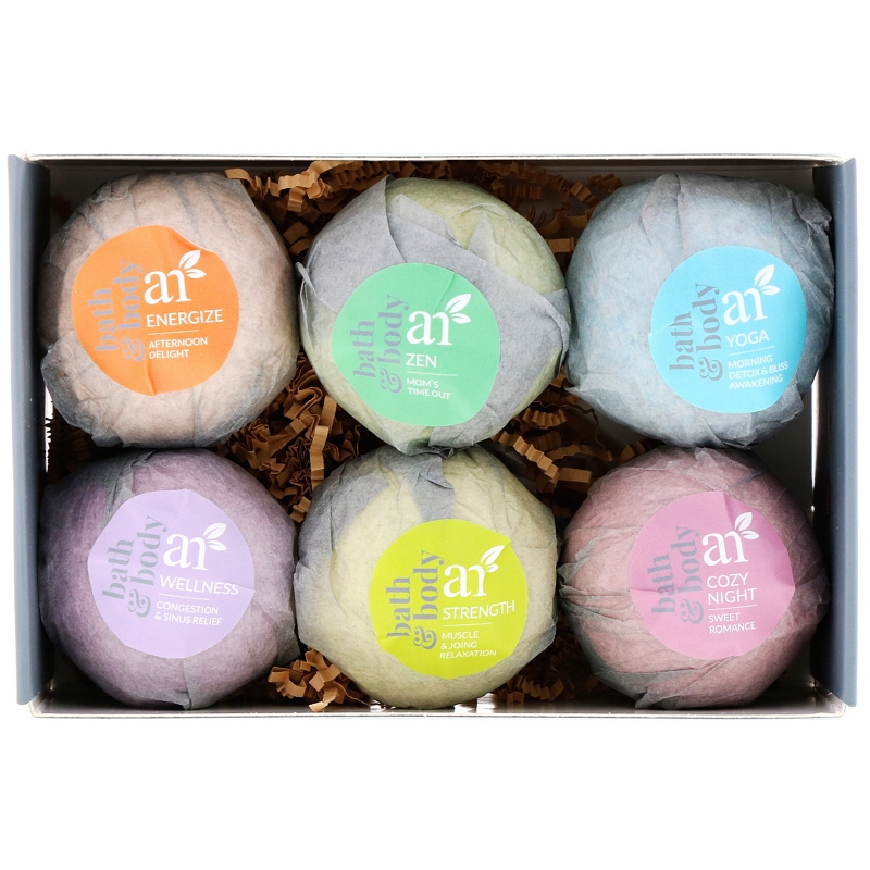 Artnaturals, Бомбочки для ванны, 6 бомбочек, 4 унц. (113 г) каждая