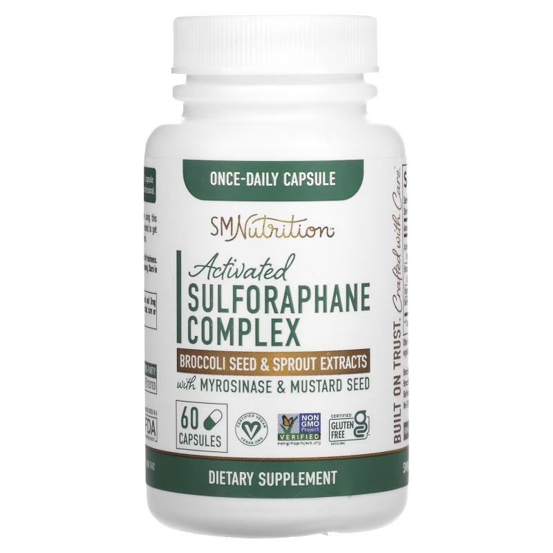 SMNutrition, Activated Sulforaphane Complex with Myrosinase & Mustard Seed , 60 Capsules