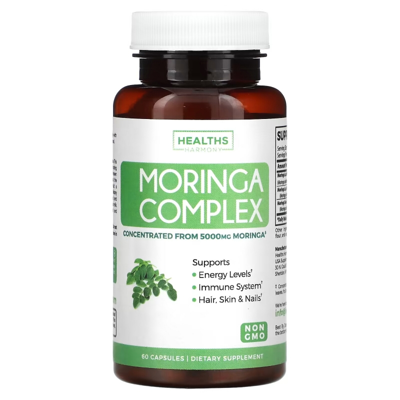 Healths Harmony, Moringa Complex, 60 Capsules