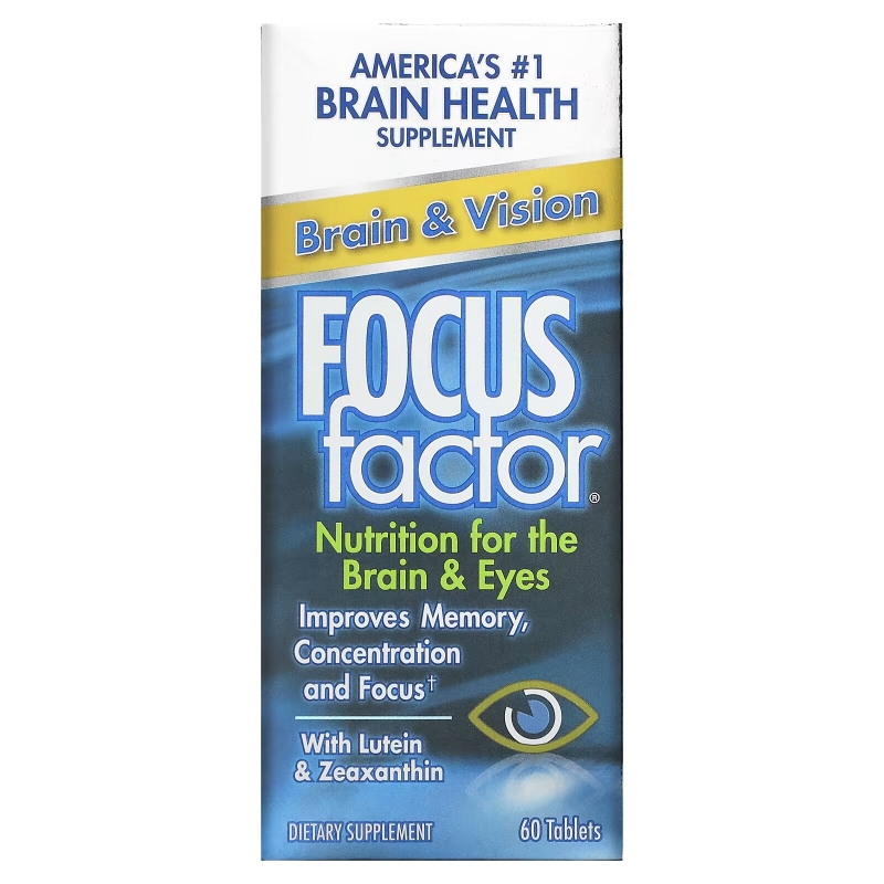Focus Factor, Brain & Vision, 60 Tablets