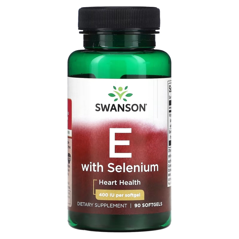 Swanson, Vitamin E with Selenium, 400 IU, 90 Softgels