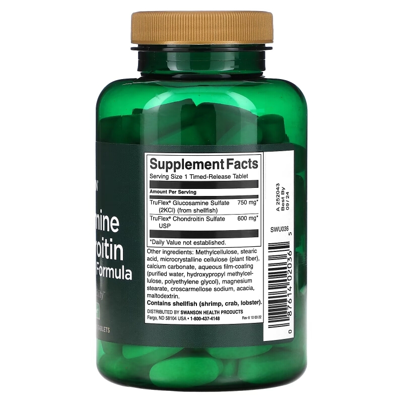 Swanson, Glucosamine & Chondroitin, 120 Tablets