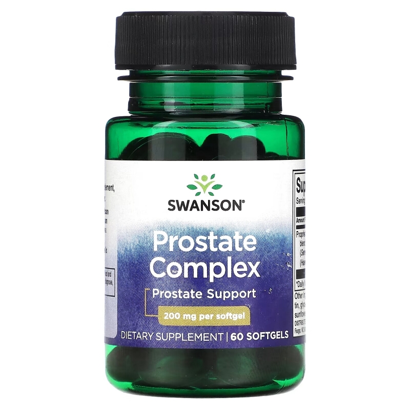 Swanson, Комплекс для простаты, 200 мг, 60 мягких таблеток